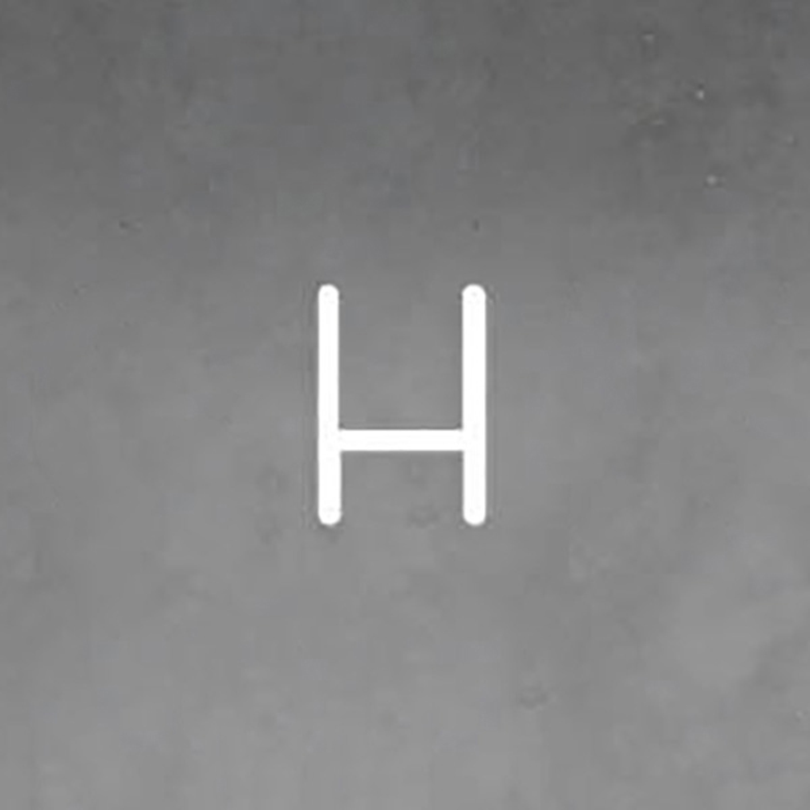 Artemide Alphabet of Light -seinävalo, H-kirjain