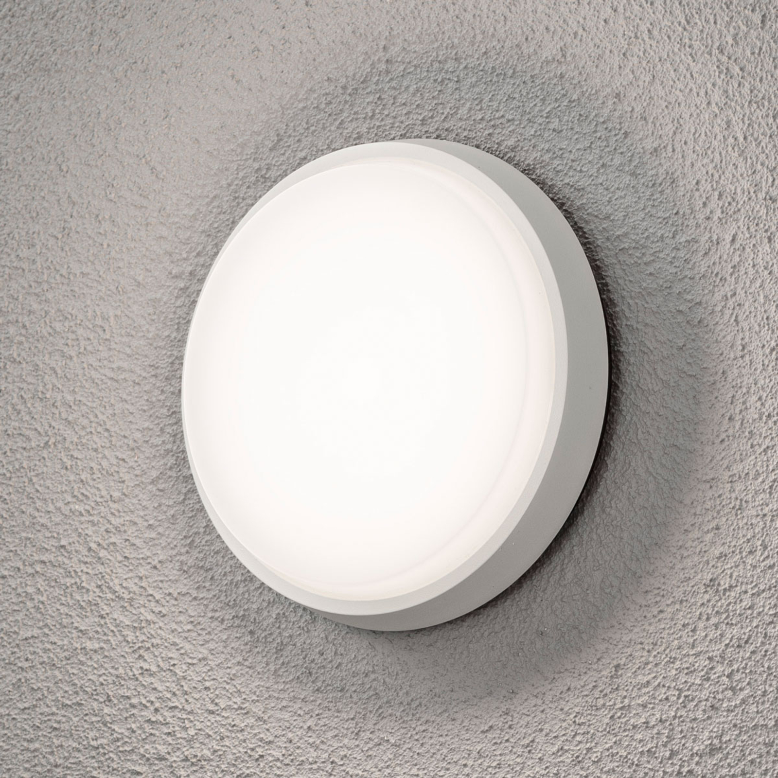 LED-Außenwandleuchte Cesena, rund