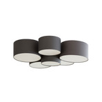 Maureka 6 Ceiling Lamp Dark Grey - Lindby