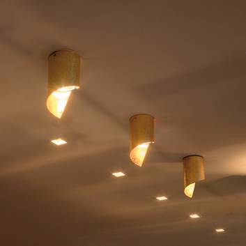 Knikerboker Hué - plafonnier LED en feuilles d’or