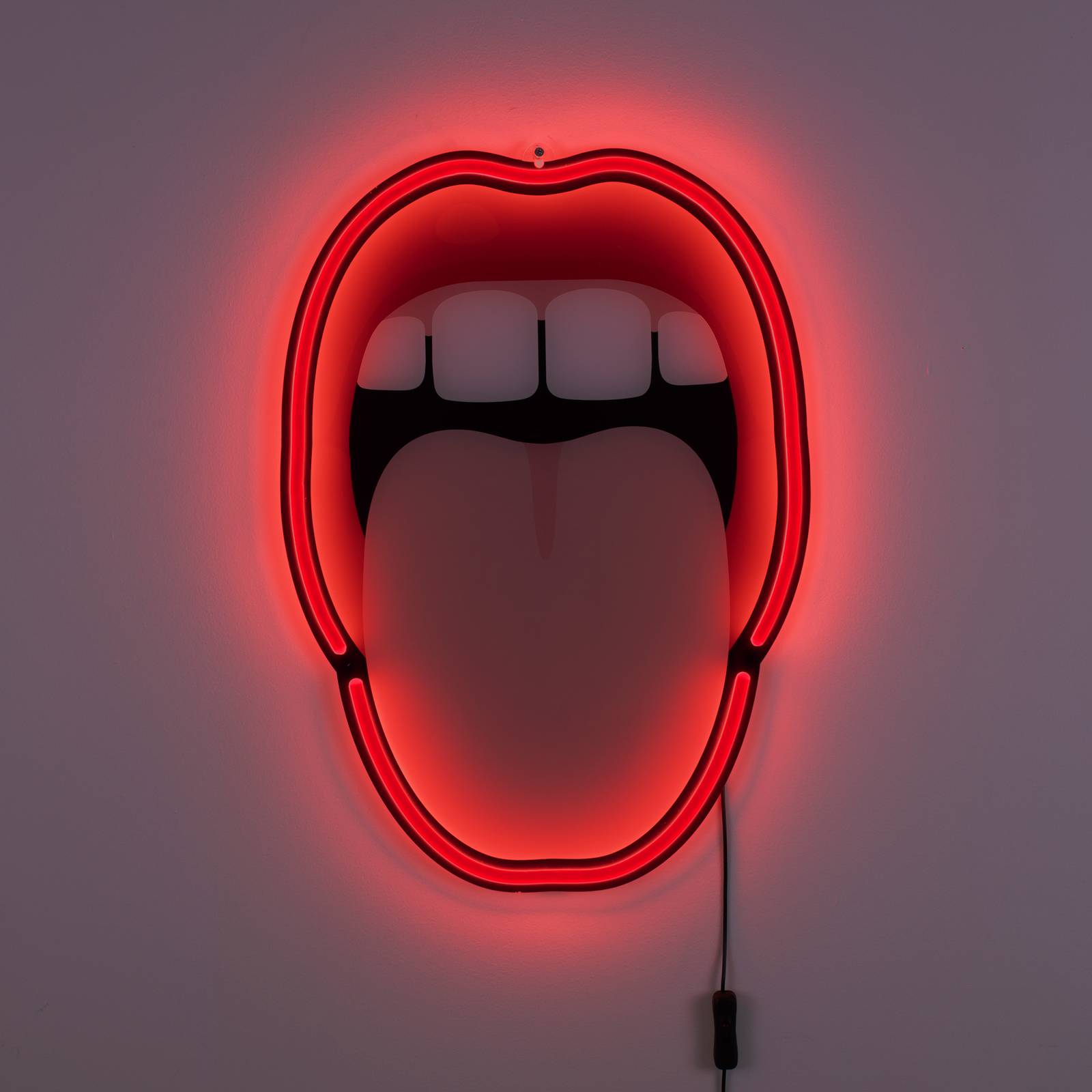 Seletti led dekor fali világítás tongue, 41x58 cm