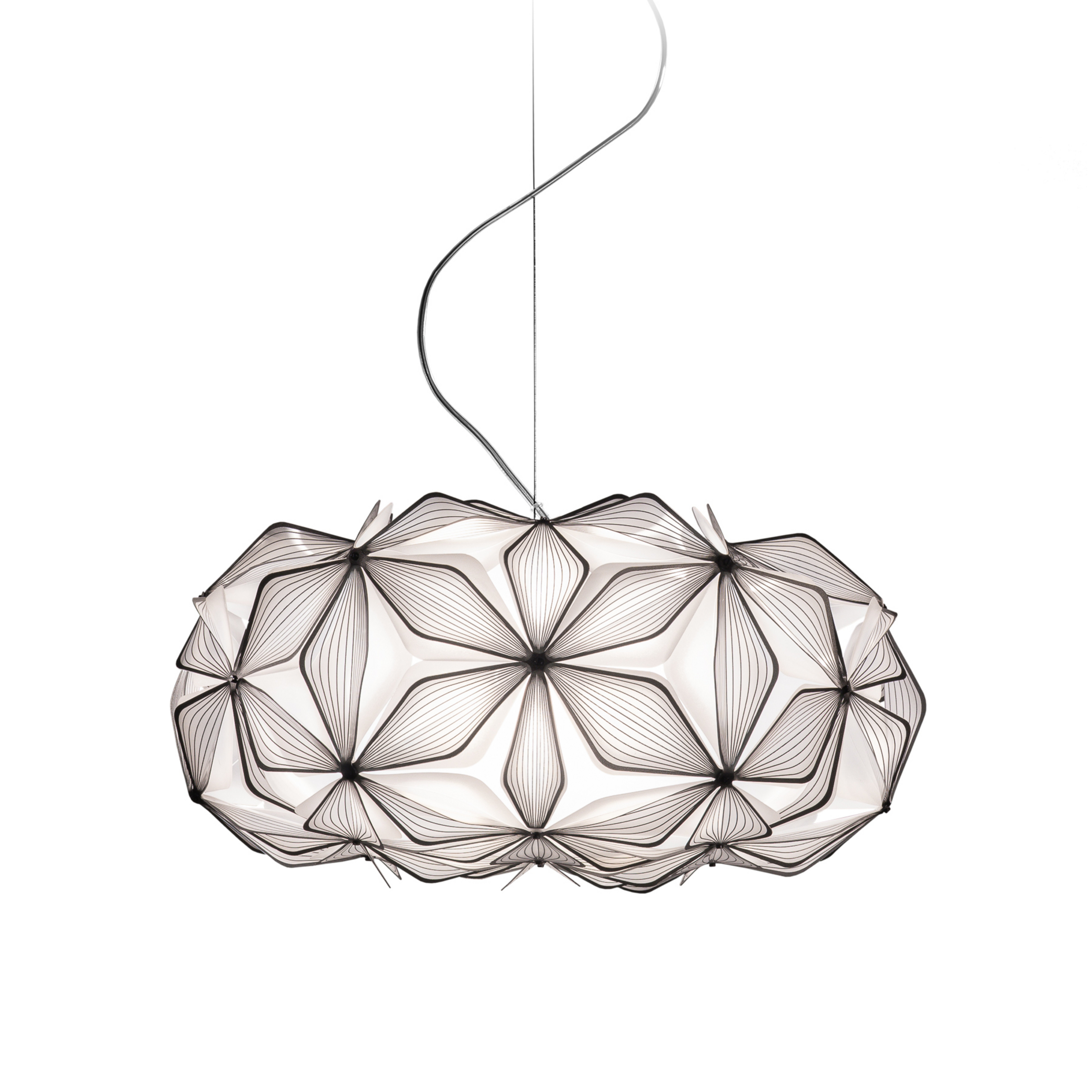 C'EST LA VIE – riippuvalo, musta/johto musta, Ø53 cm – Slamp