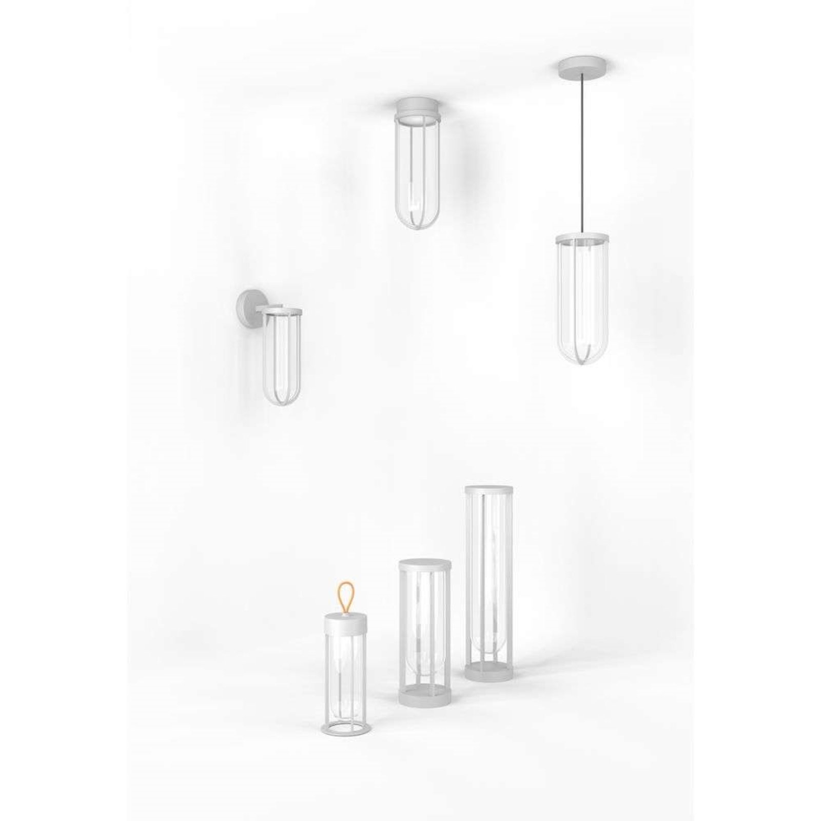 In Vitro Outdoor Wall Lamp White - Flos