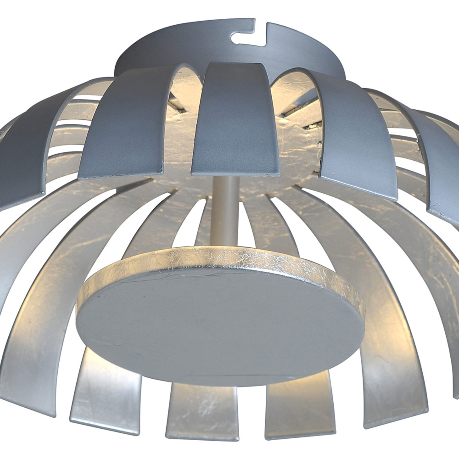 LED-vegglampe Flare Medium, sølv