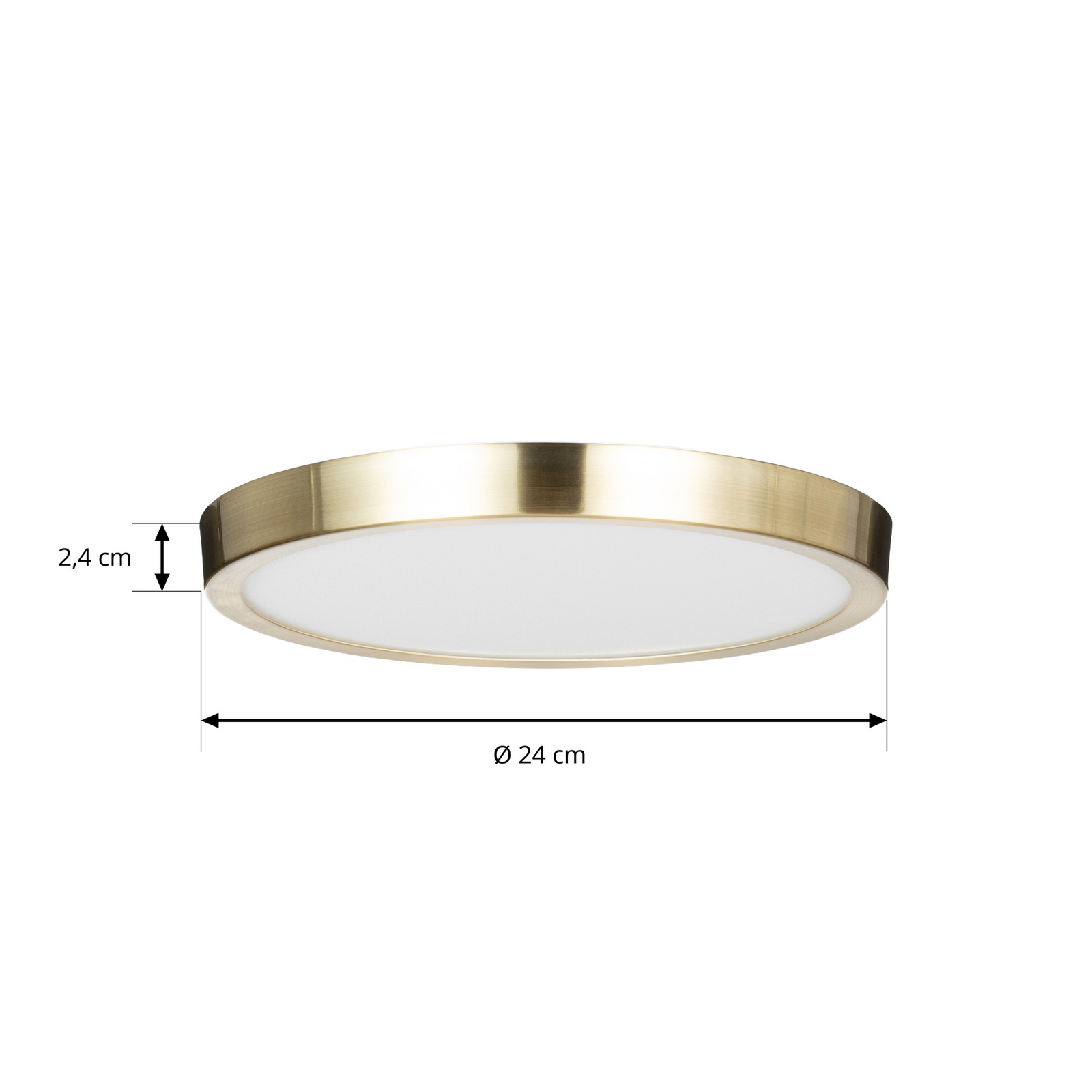 Plafonieră LED Lindby Sorela, Ø 24 cm, auriu, dimabil Plafonieră LED Lindby Sorela, Ø 24 cm, auriu, dimabil
