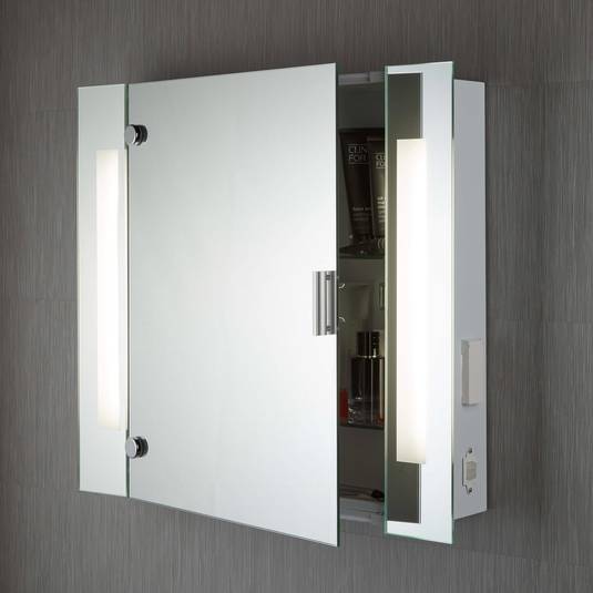modern mirror cabinet silva with lighting