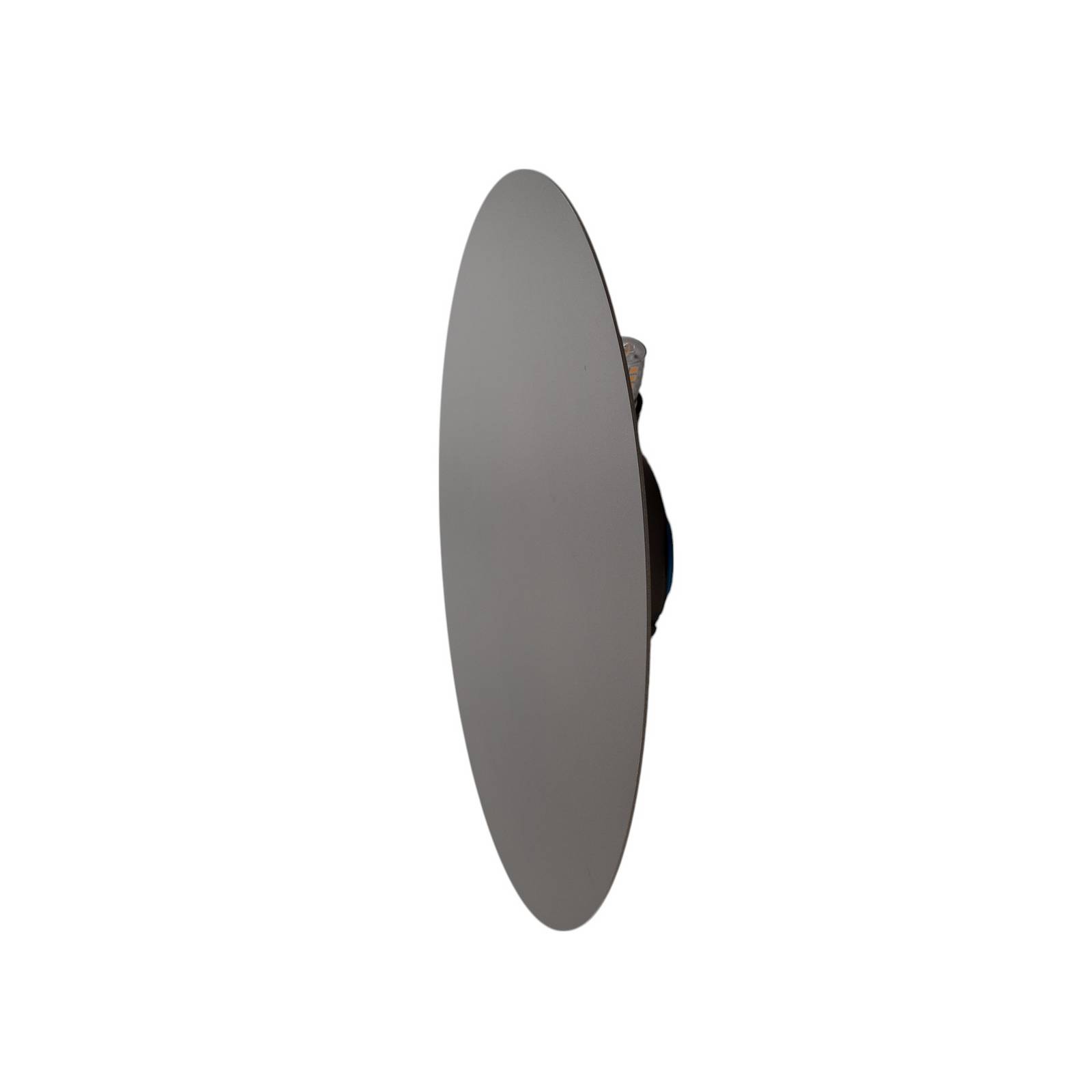 Kinkiet Luna, brązowy, światło pośrednie, Ø 30 cm, stal