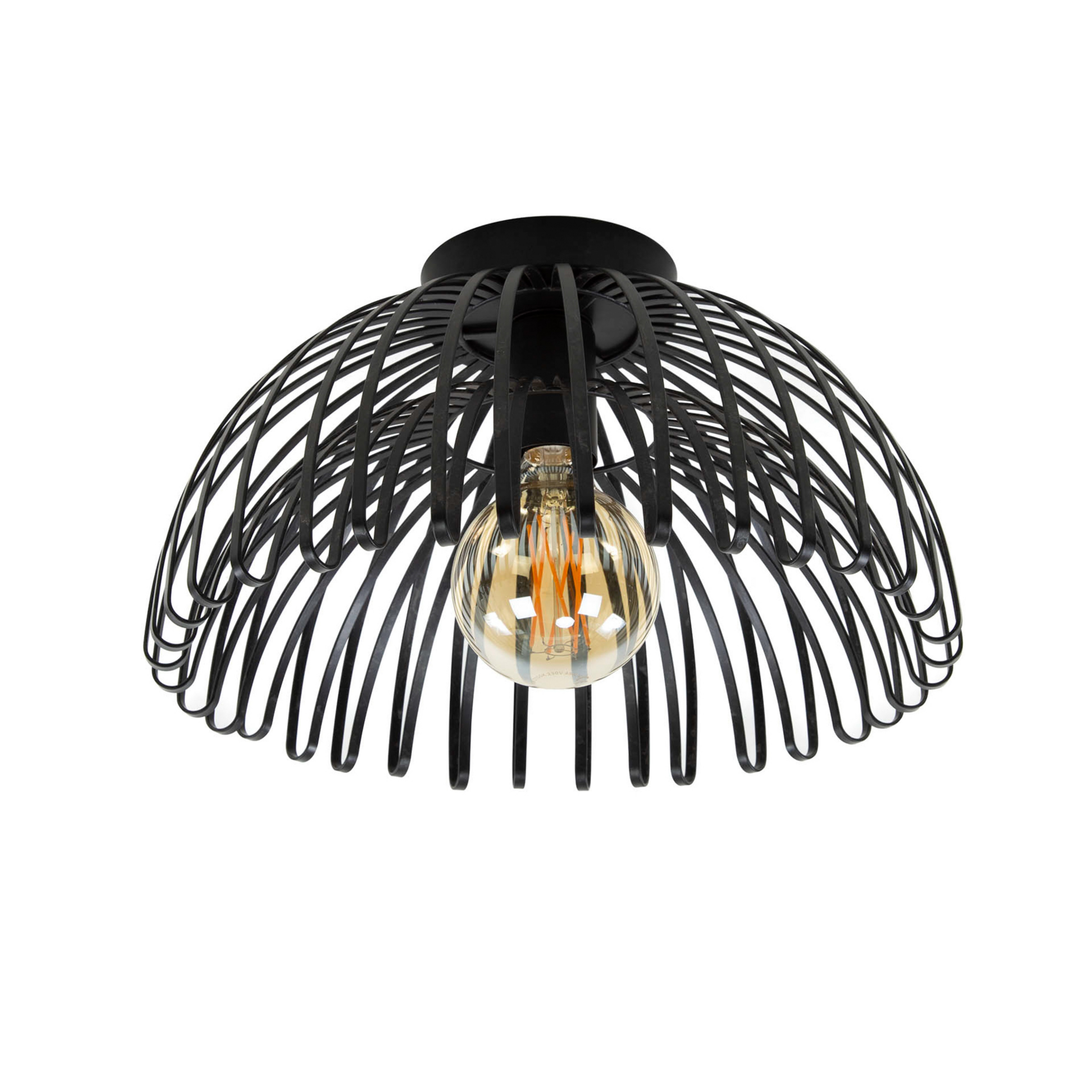 Plafón Twisted, 1 luz, Ø 35 cm