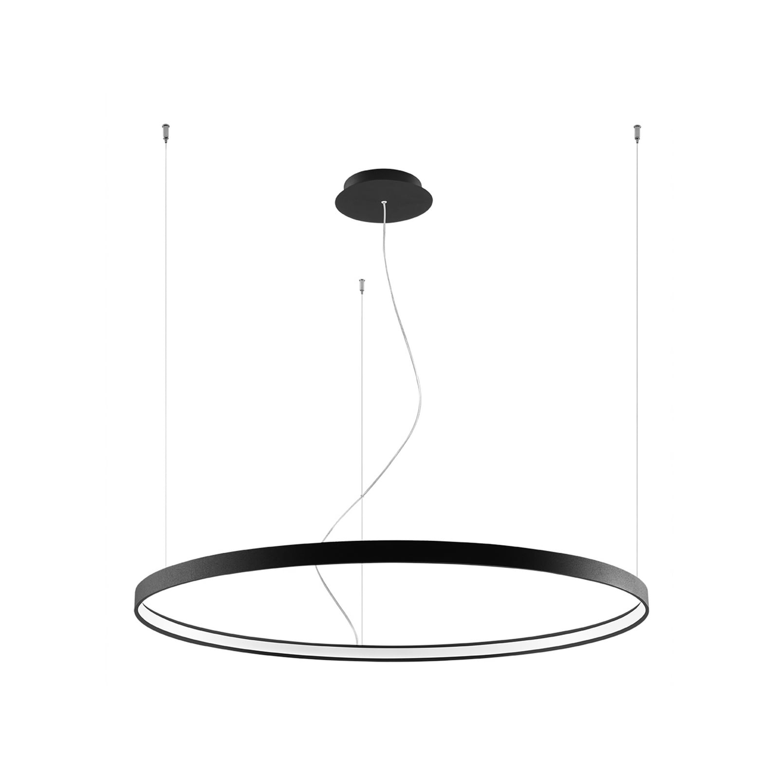 Suspension LED Rio 110 horizontale 3 000 K noire