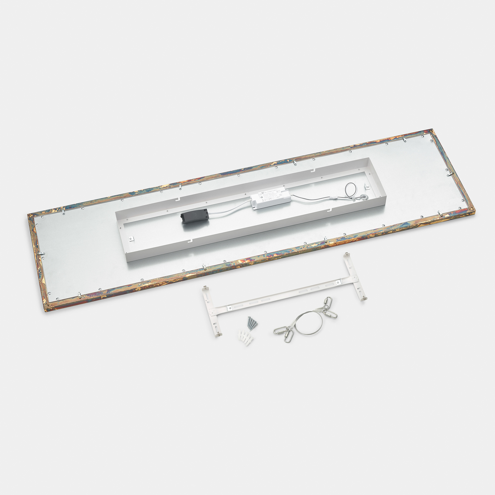 Quitani LED-Panel Aurinor, goldfarbig, 125 cm