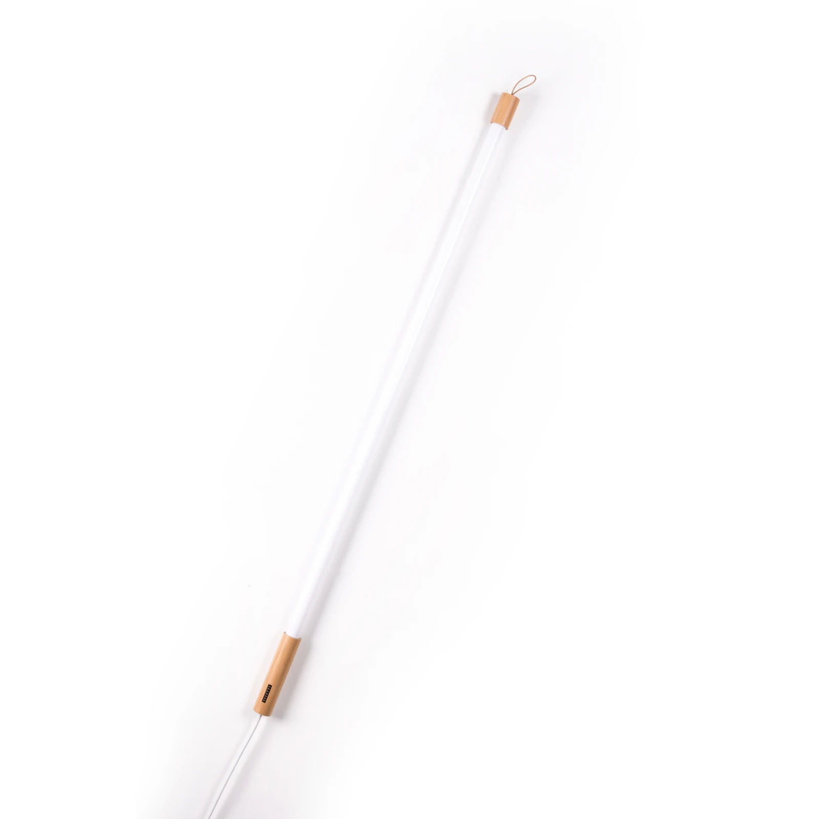 SELETTI LED-Leuchte Linea, weiß, Holzdetails, universal