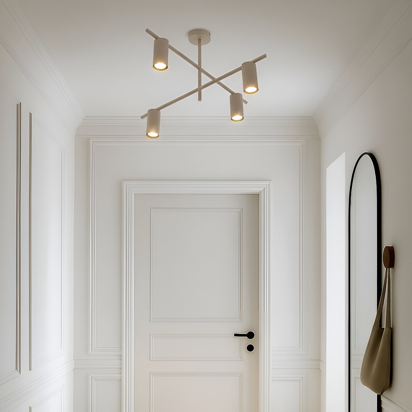 Stropní svítidlo Lindby Marilou, béžové, 4 světla, Ø 70 cm Stropní svítidlo Lindby Marilou, béžové, 4 světla, Ø 70 cm