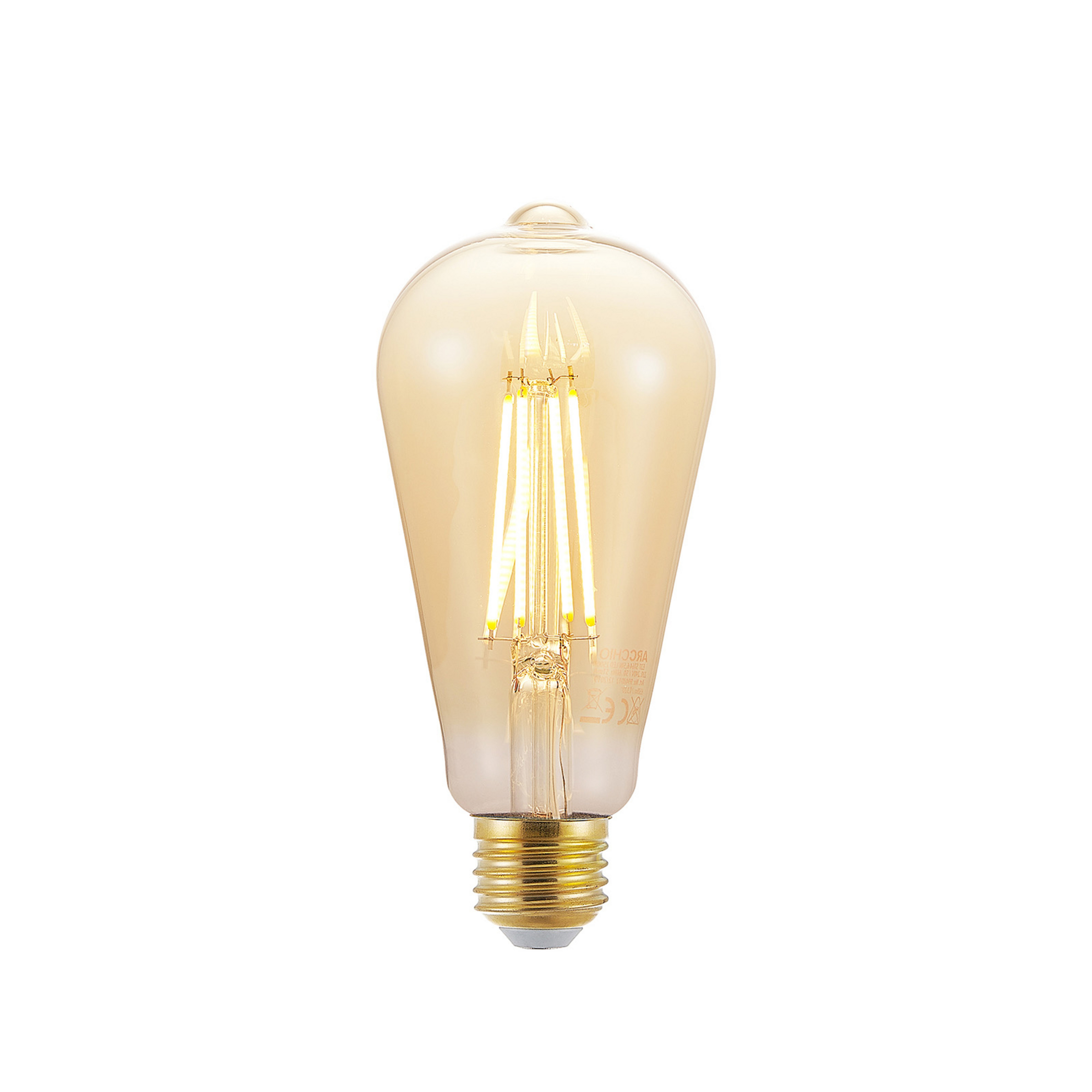 LED žarulja E27 ST64 6,5 W 2,500 K žuta 3-stupanjska prigušnica