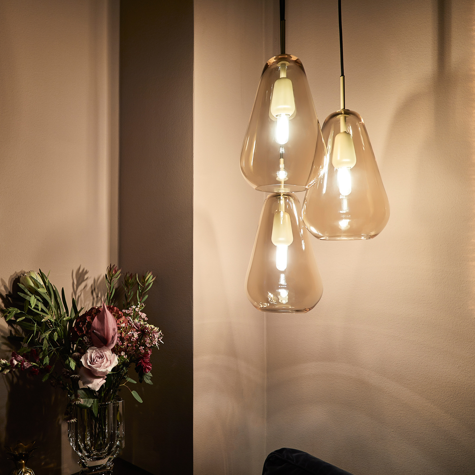 Anoli 3 Candelabru Nordic Gold/Gold - Nuura
