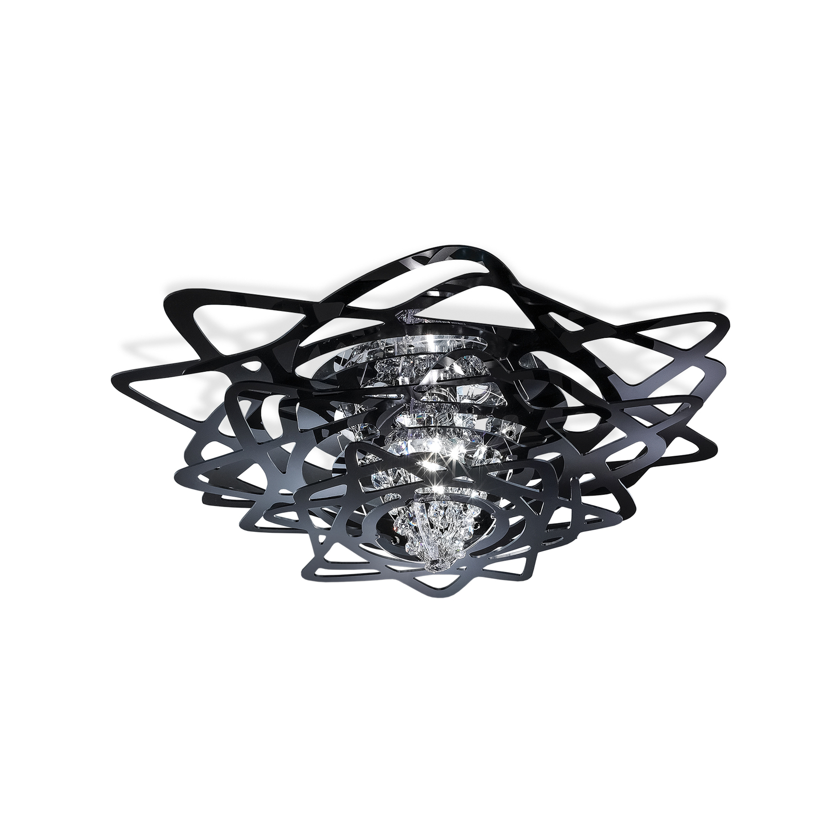 Plafón Aurora mini, negro - Slamp
