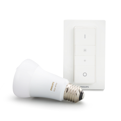 Philips Hue White 9 W E27 mit Dimmschalter