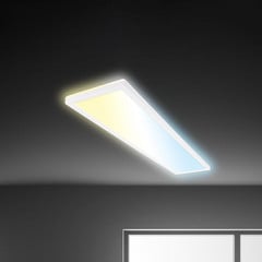 Panel LED Tava CCT, biały, 98 x 20 cm, podświetlenie, tworzywo sztuczne