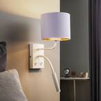 "Soho" sieninis šviestuvas, cilindro formos, skaitymo lemputė, balta /
