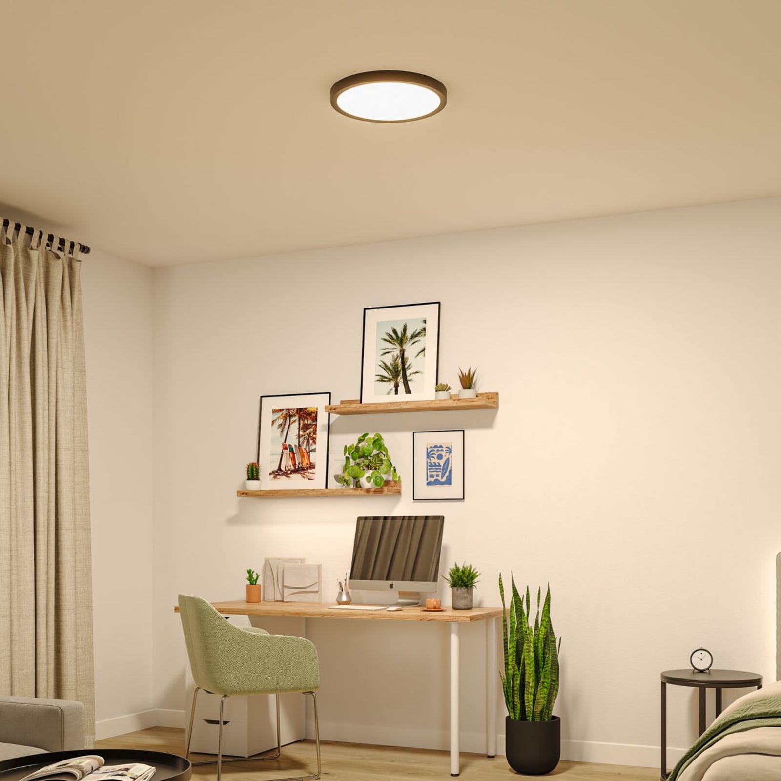 Plafoniera LED Paulmann Abia 2, Ø 40 cm, nera, CCT Plafoniera LED Paulmann Abia 2, Ø 40 cm, nera, CCT