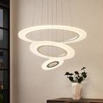 Lindby Amisu LED závěsné světlo s třemi kruhy