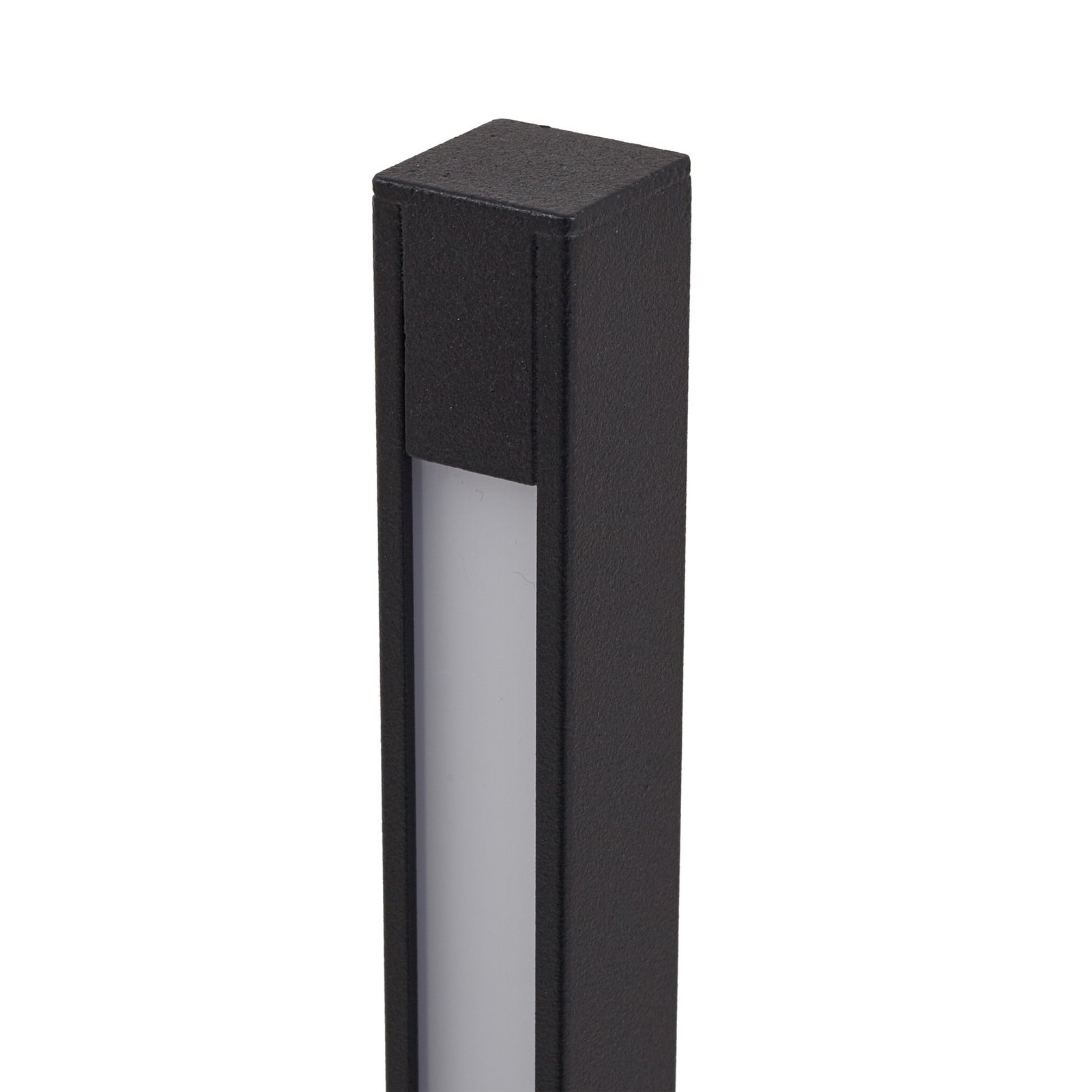 Neano Słupek oświetleniowy LED wysokość 80 cm czarny metal IP65 - Lindby