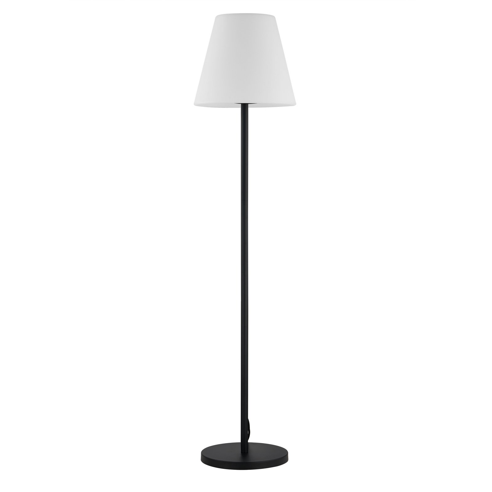 Lucande Terrassenleuchte Jaimy, schwarz, Aluminium, 150 cm