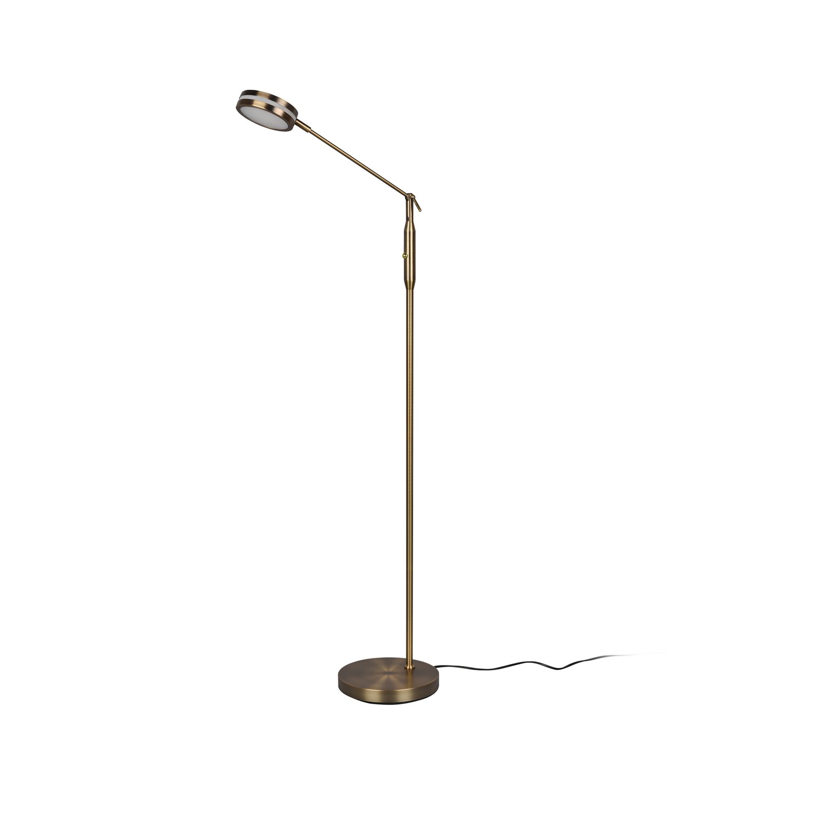 Lampadar LED Franklin, dimmer senzor, alamă antic
