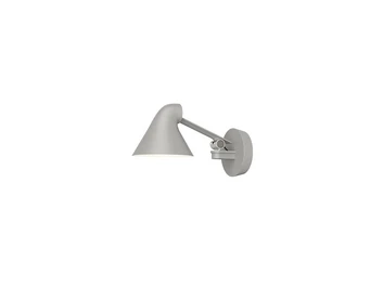 NJP Box LED Vegglampe 2700K HW Short Light Alu/Grey - Louis Poulsen