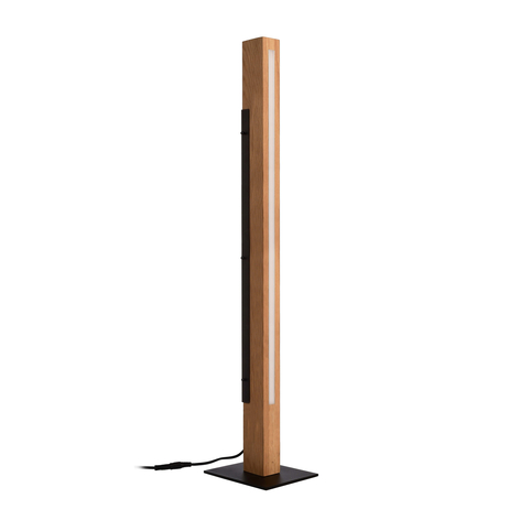 LED-Stehleuchte Madera aus Eichenholz, dimmbar