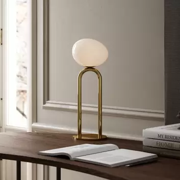 Lampada Da Tavolo Senza Paralume 23X23X62 Vetro Nero Oro