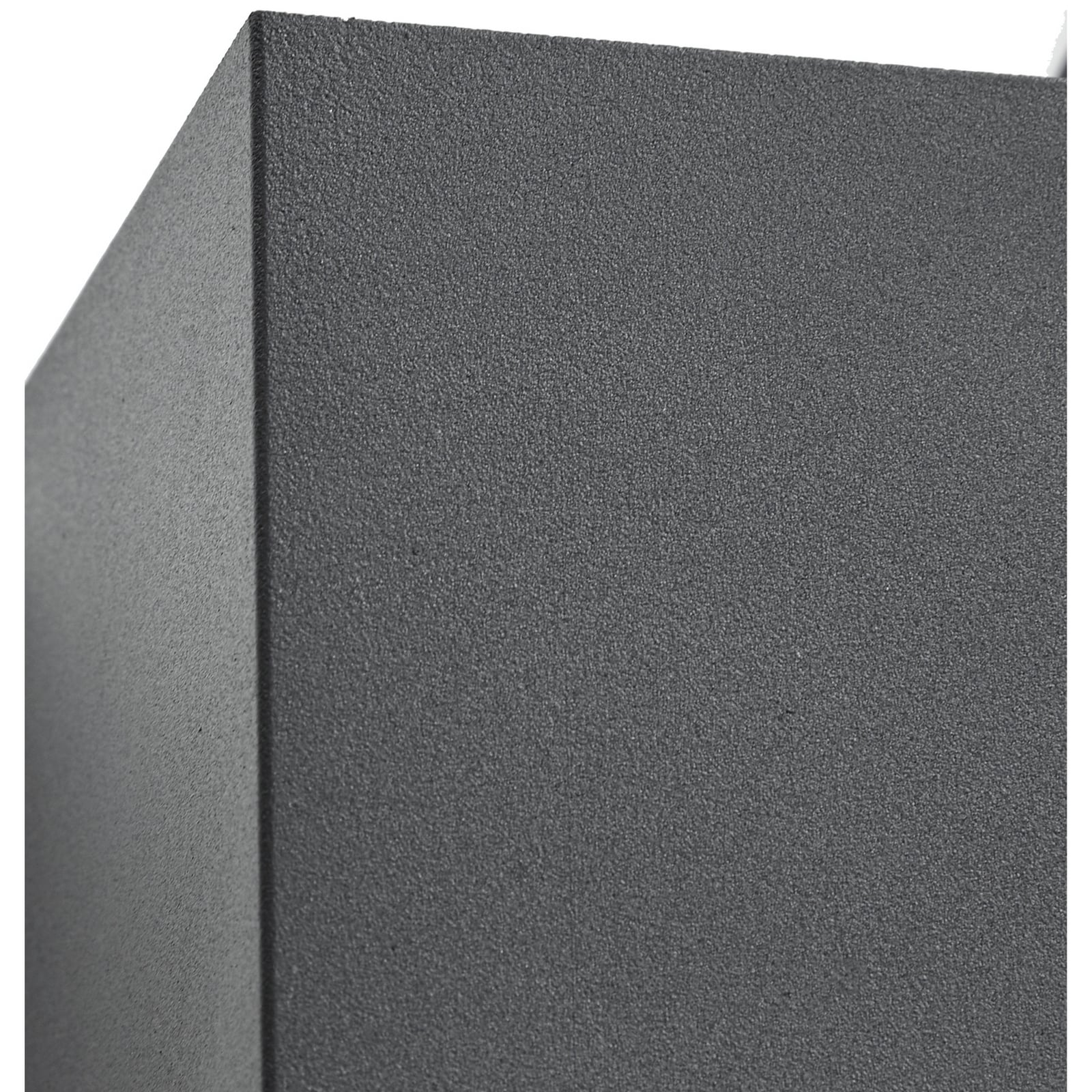 Nivar utendørs LED-vegglampe, svart, 4 lyskilder, 20 cm, IP54 – Lindby