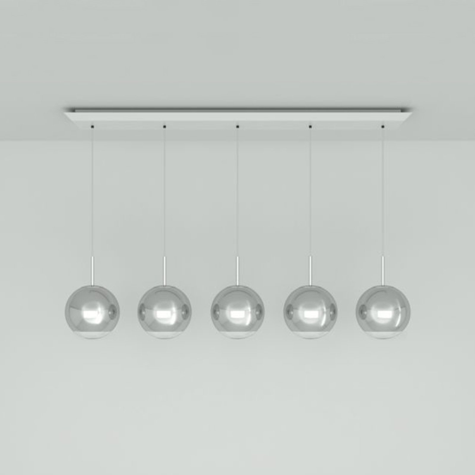Tom Dixon Mirror Ball 25 cm Linear 5-bulb