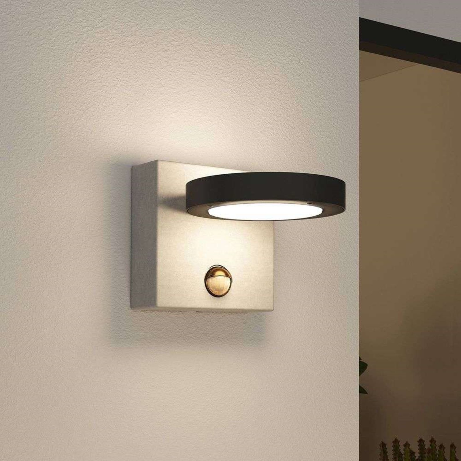 Belna Sensor LED Aplica de Exterior Grey - Lucande