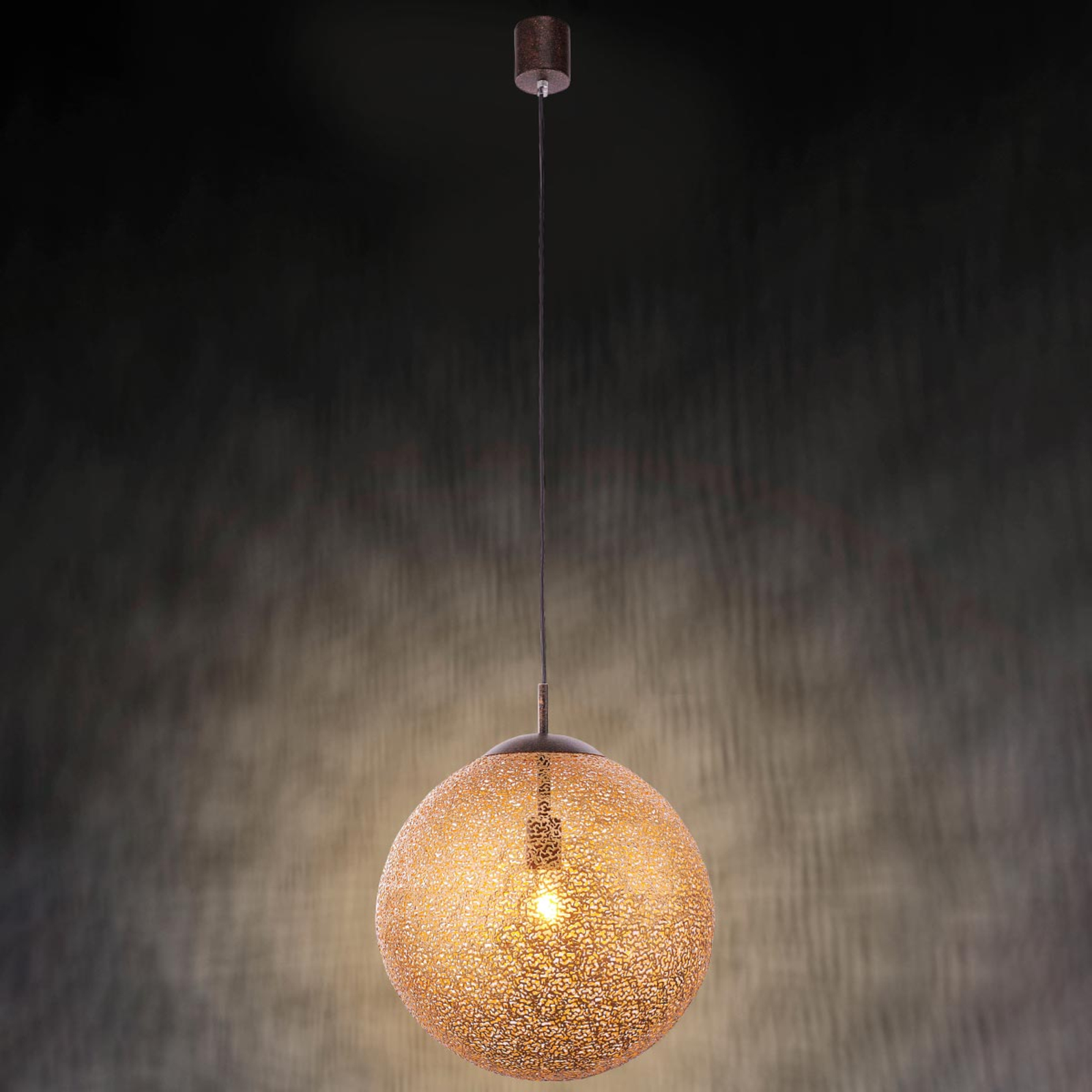 Lámpara colgante Greta, pantalla esférica, 40 cm