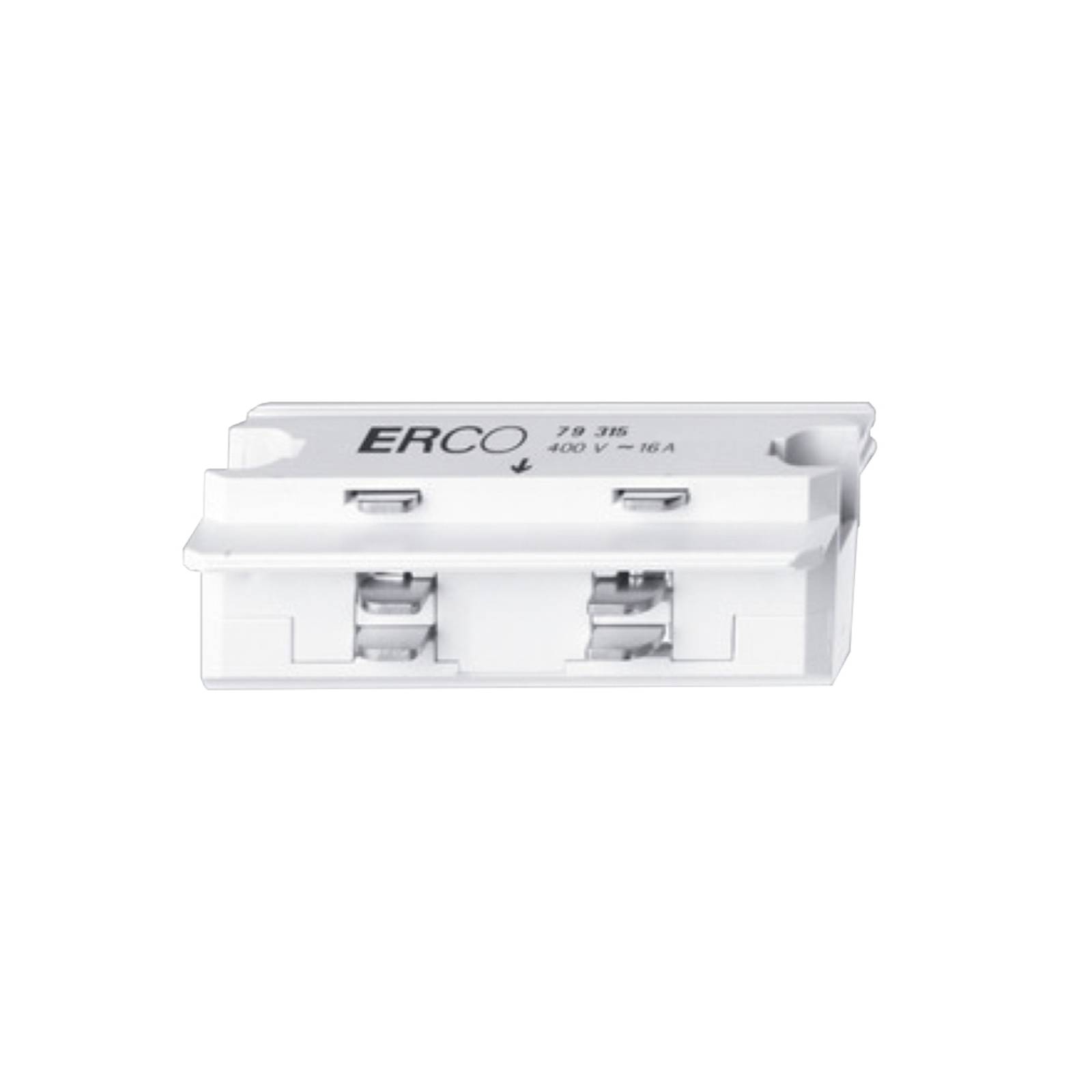 ERCO-koppling för strömskena direkt vit