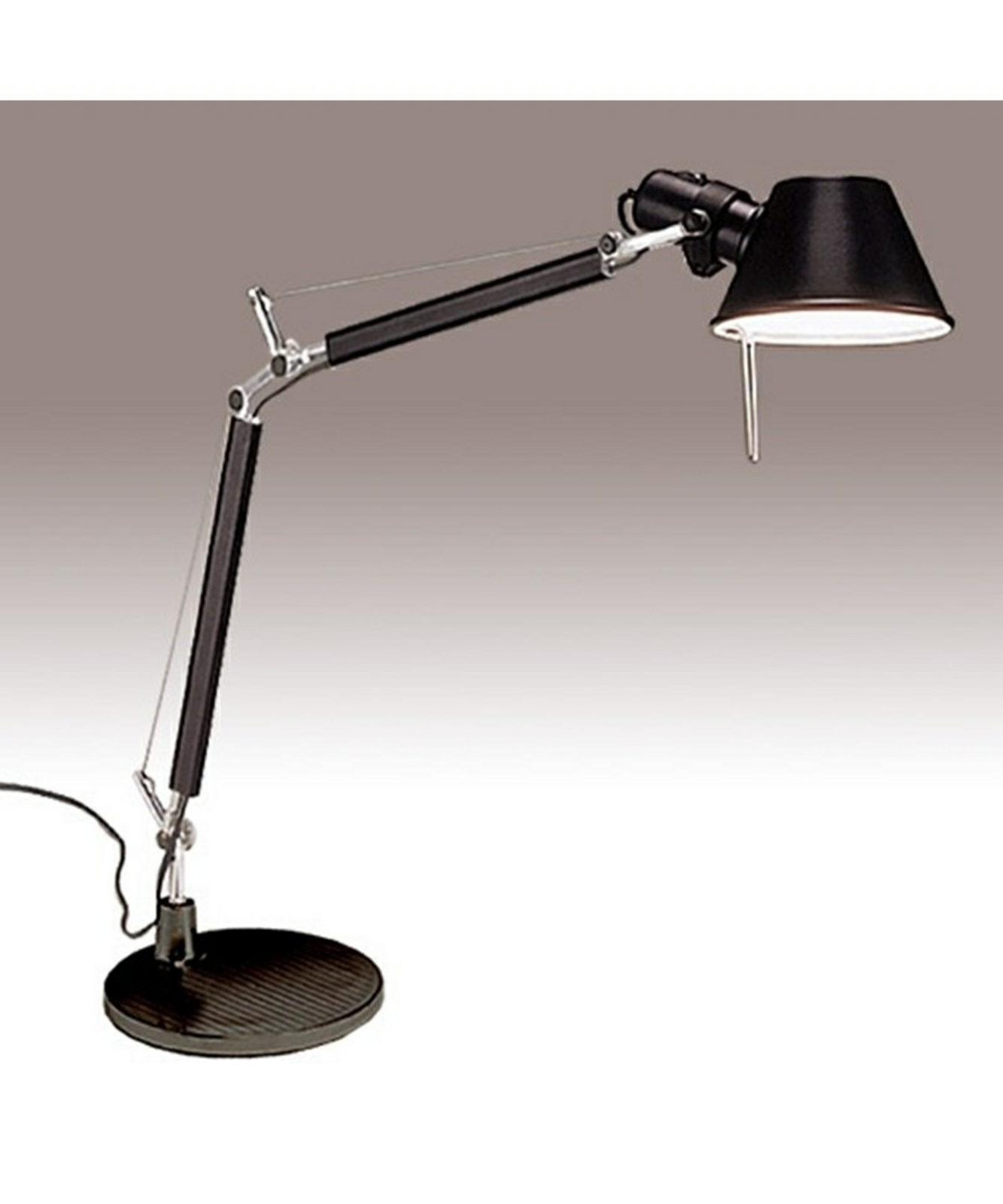 Tolomeo Tischleuchte E27 Schwarz m/Schwarz Fuß - Artemide