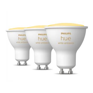 Philips Hue White Ambiance 5W reflektor 3-pack