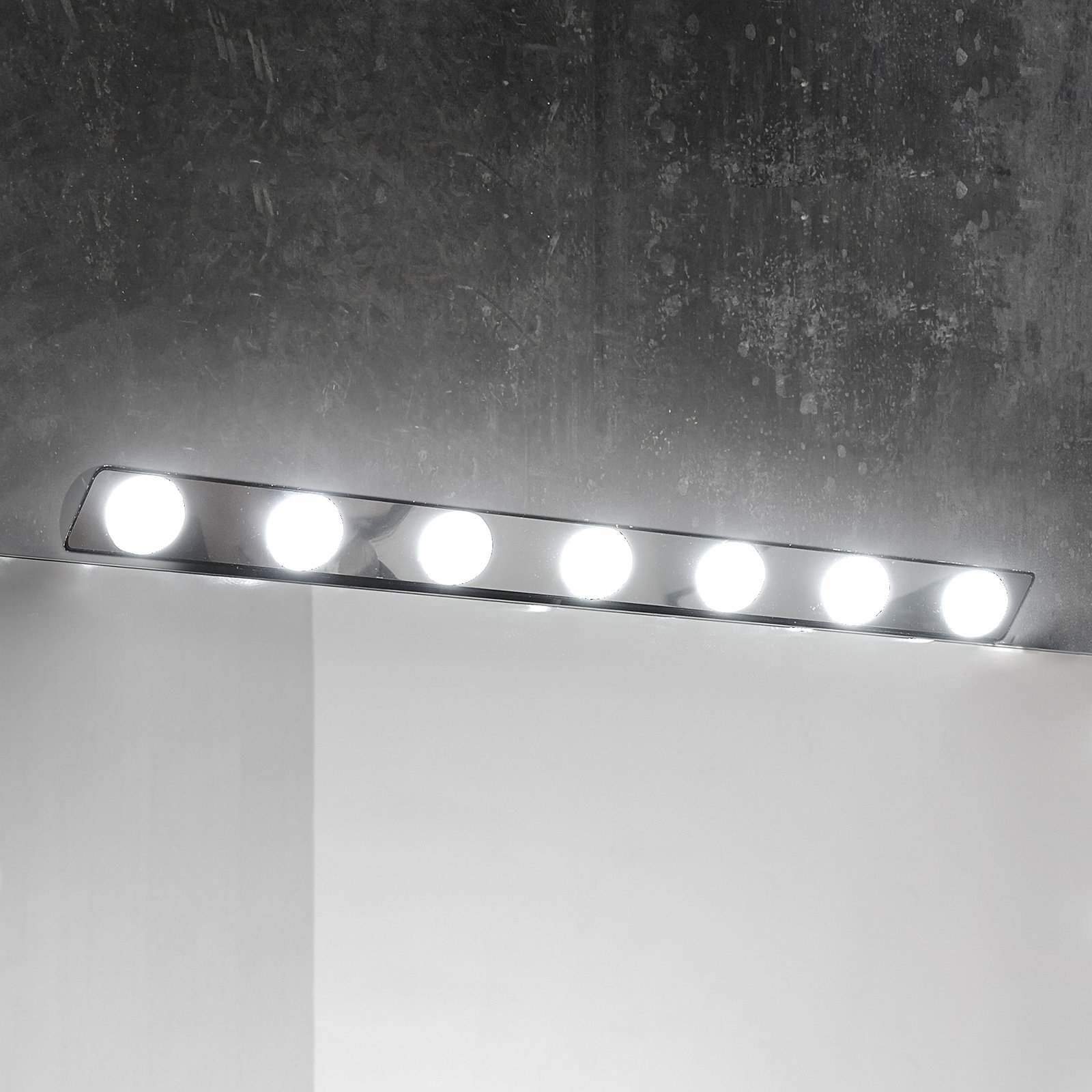 Lámpara de espejo LED Hollywood, 85cm 7 luces
