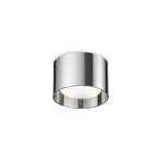 Ideal Lux faretto Spike Round, colore cromo, alluminio, Ø 10 cm