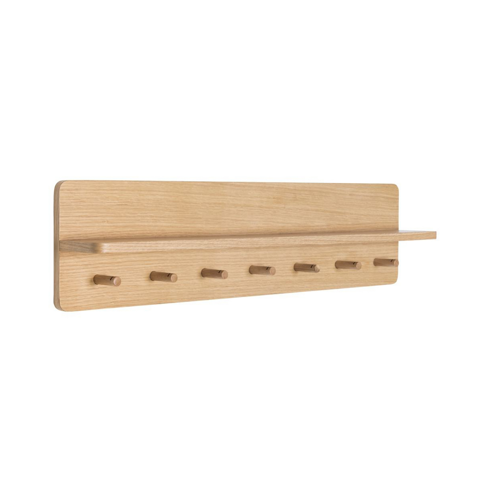 Hübsch coat rack Space Large, oak-coloured, length 80 cm