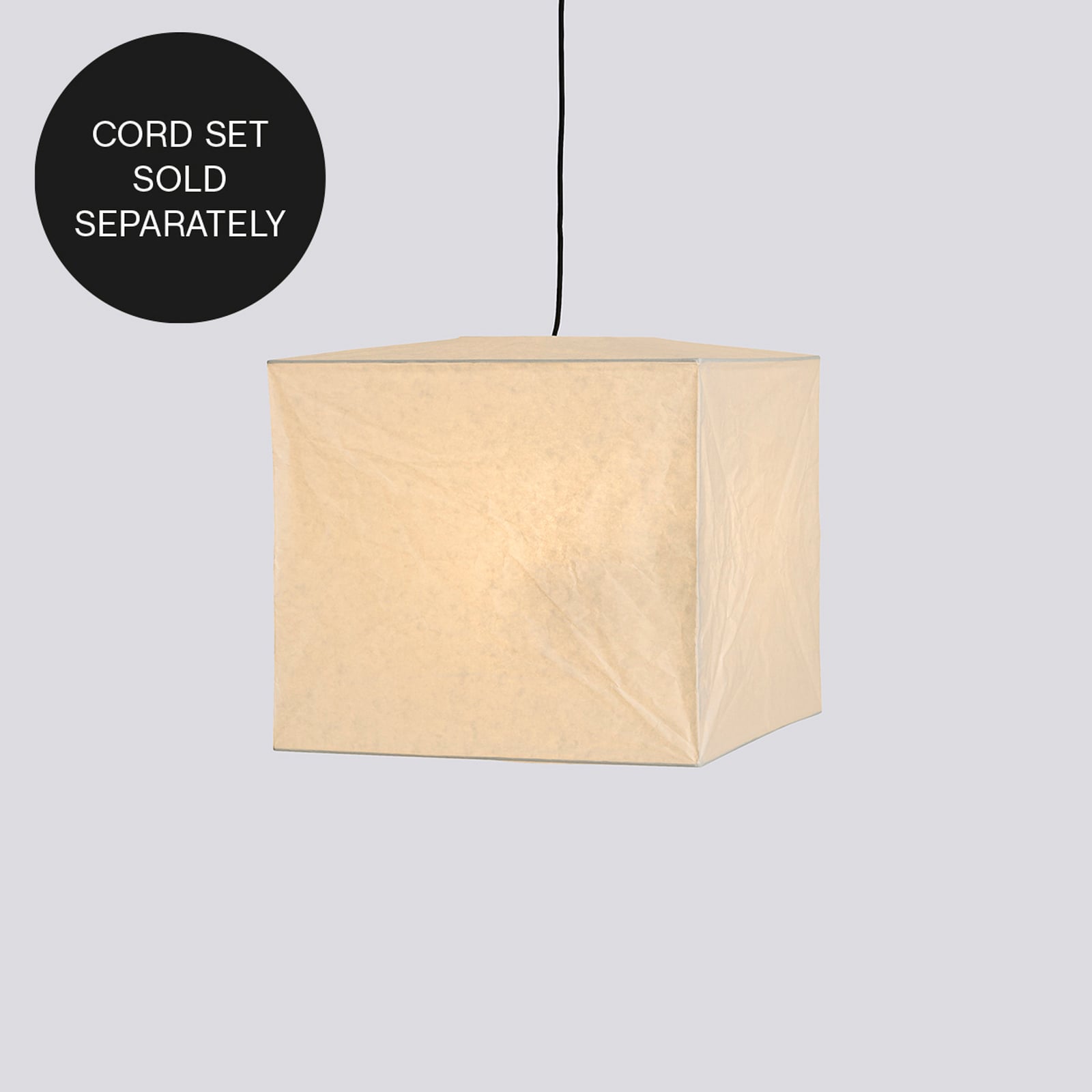 Abajur HAY Cube, altura 40 cm, branco, papel Abajur HAY Cube, altura 40 cm, branco, papel