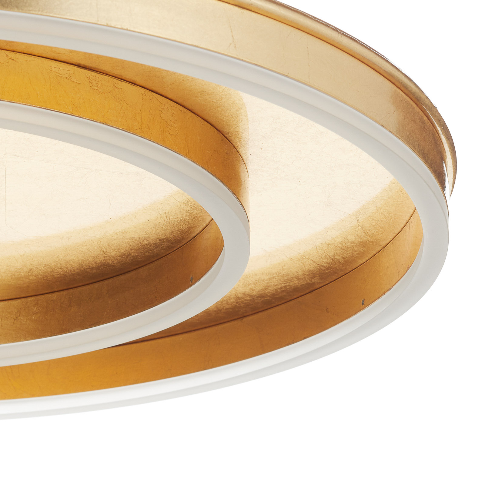 Helestra Sona LED ceiling light dim Ø 60 cm gold Lights.co.uk