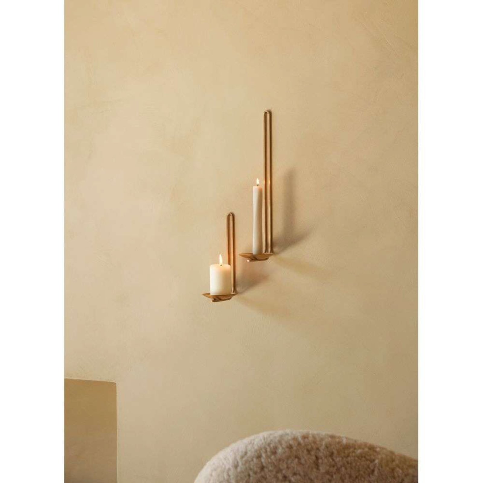 Clip Tealight Portavelas Pared H20 Brass - Audo Copenhagen