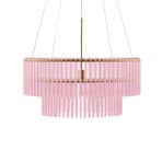 Hook 60 Pendant Light, Pink Glass - Globen Lighting