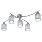 Garda - Five-bulb ceiling lamp Silver