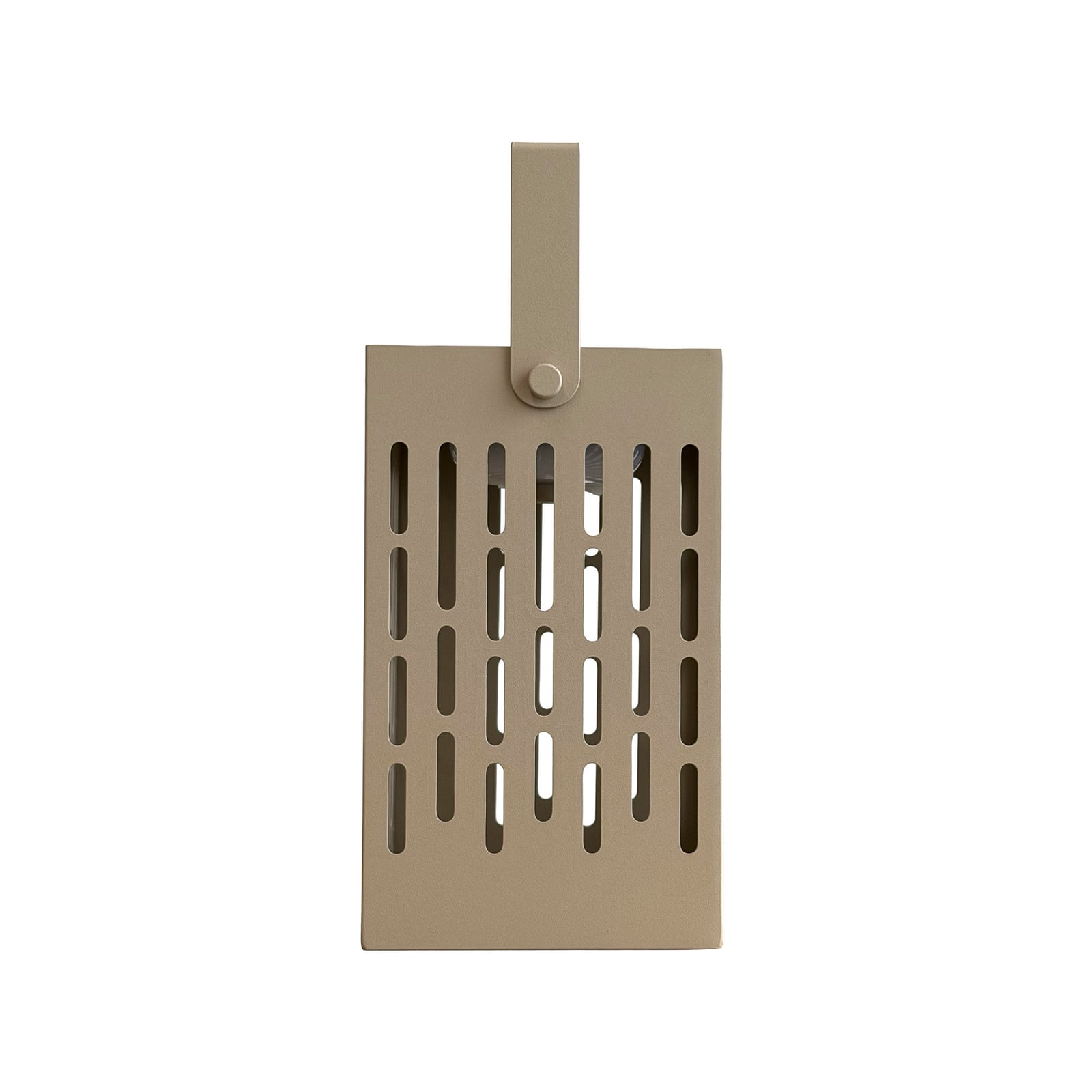 Dyberg Larsen LED-solcellelykt Luma, beige, 20 cm, IP44 Dyberg Larsen LED-solcellelykt Luma, beige, 20 cm, IP44