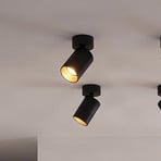 Arcchio prožektors Brinja, 4 gabali, melns, apaļš, Ø 6cm, GU10