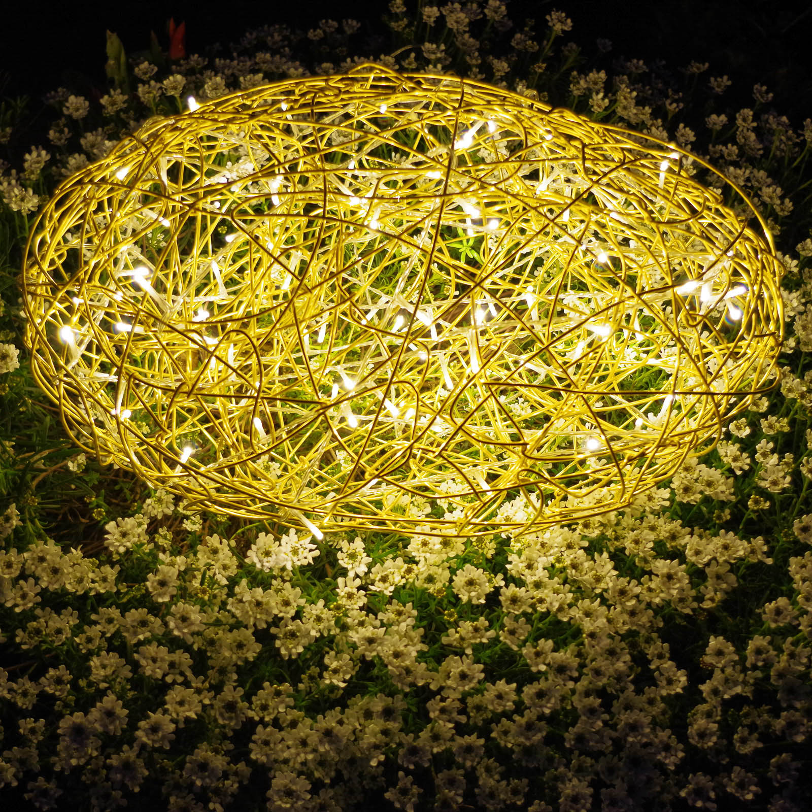 LED 3D дизайн камък Galax, злато
