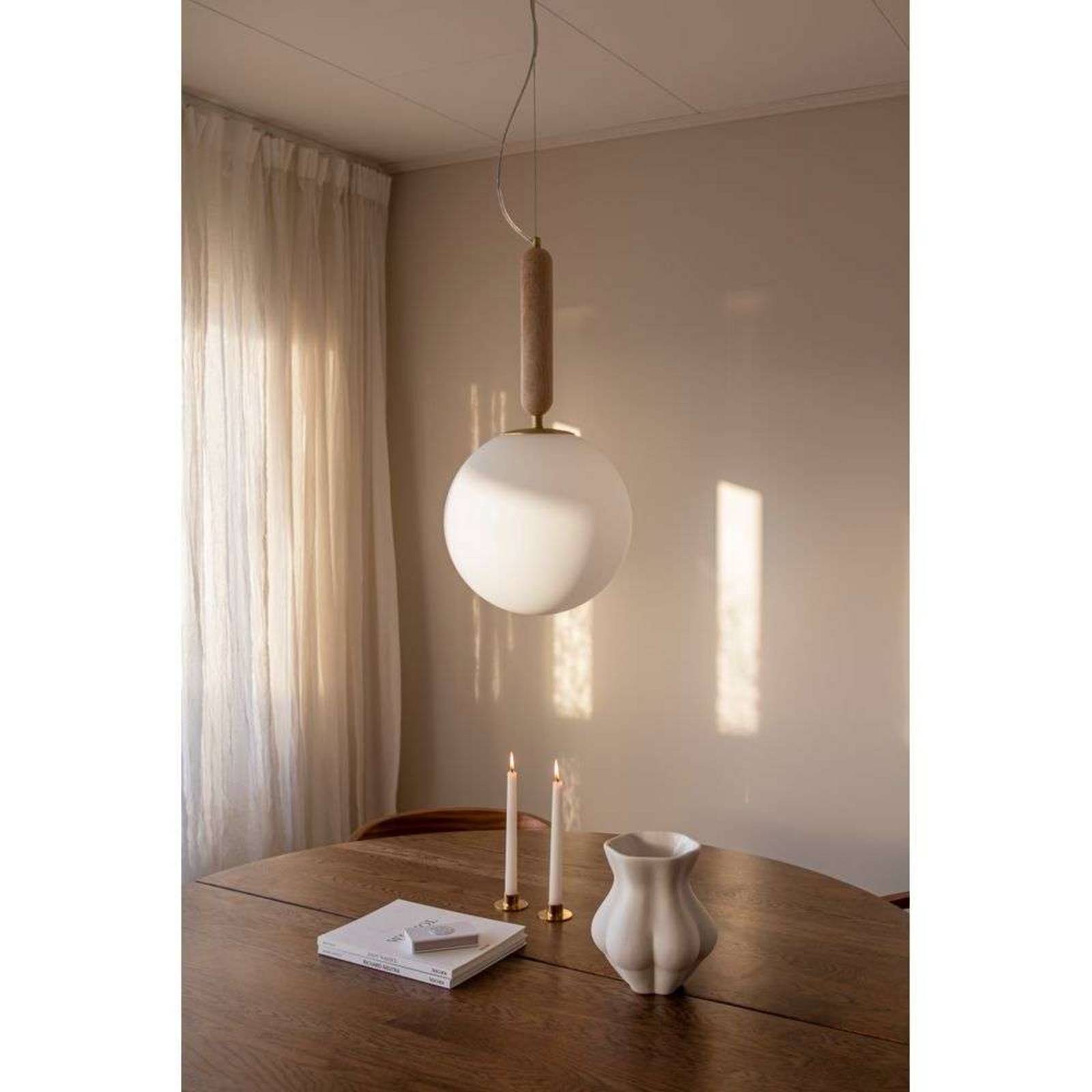  Globen Lighting Globen Lighting Pendelleuchte Torrano ø 30 Cm Travertin 