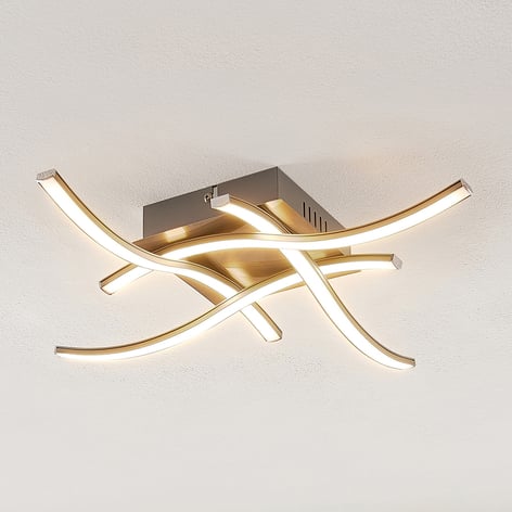 ELC Agostina LED-Deckenleuchte, nickel
